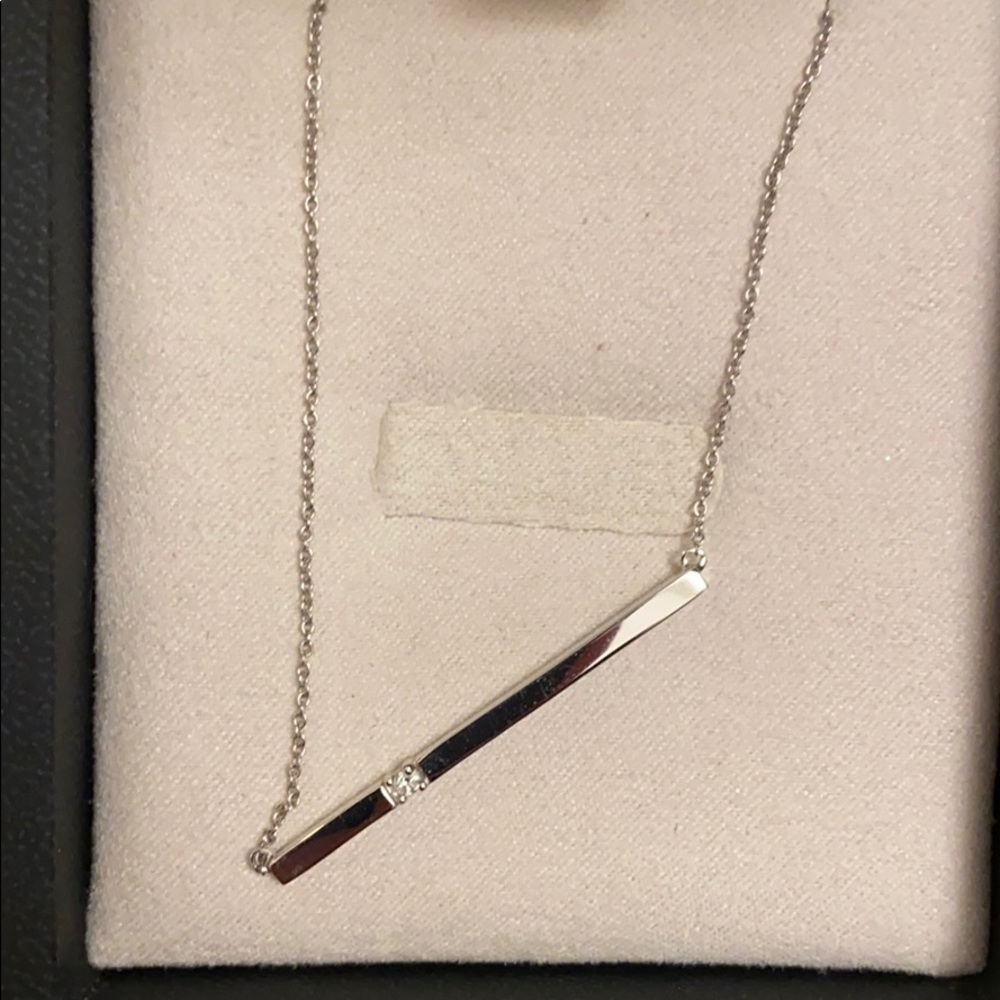 Silver and Diamond Necklace